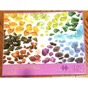 Healing Crystals 1000-Piece Jigsaw Puzzle 2020 RMS International COMPLETE